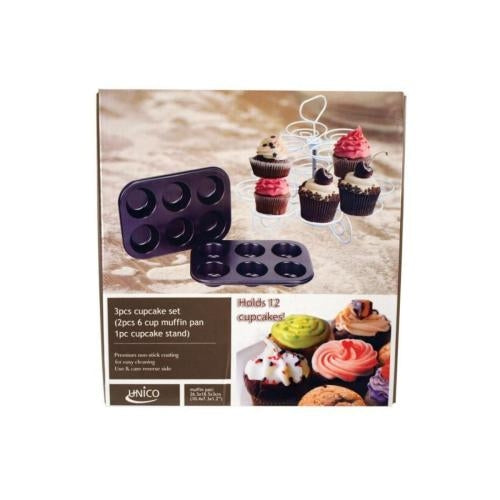 Set de 3 piezas para horner para hacer 12 cupcakes MARCA ELLE