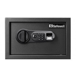 Caja fuerte de seguridad con lector huella dactilar y codigo electrónico MARCA SAFEWELL BY ABM