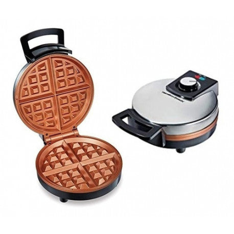 Wafflera estilo Belga con placas de cerámica MARCA HAMILTON BEACH